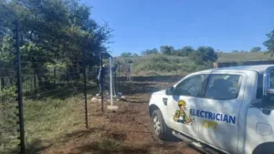 Electric fence installation